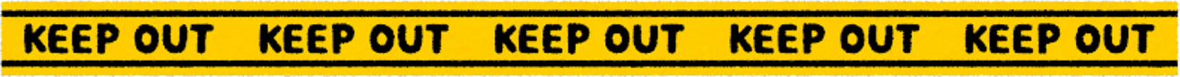 Yellow Keep Out Tape Illustration